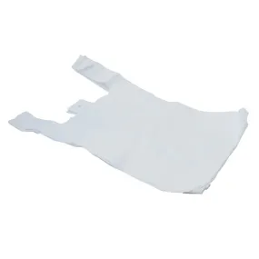 Small Vest Carrier Bags Tulip White