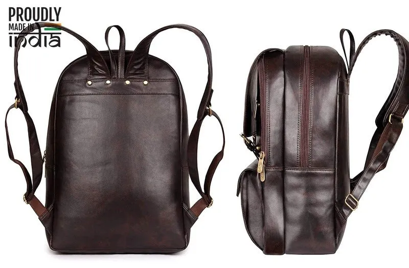 THE CLOWNFISH Hayden 25L Laptop Backpack - Water Resistant | Unisex | 15.6 Inch | Umber Brown