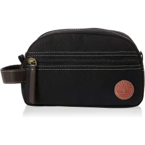 Timberland Men's Travel Kit Toiletry Bag Organizer, Black