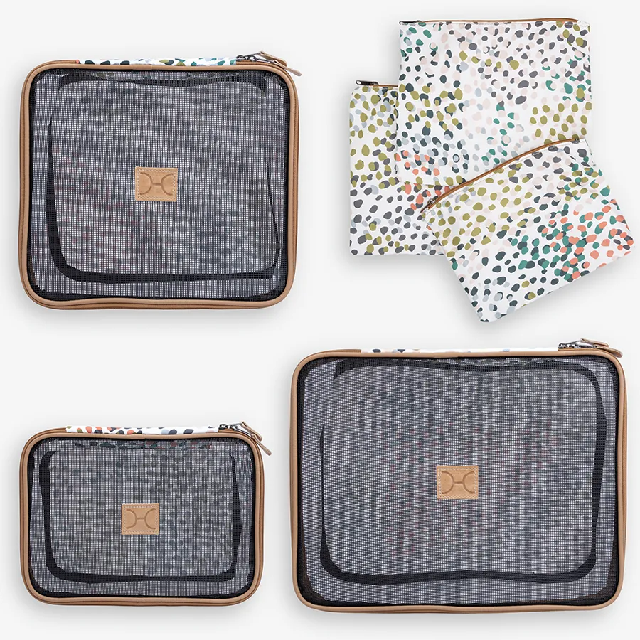 Travel Luggage Organizer Pods 6 piece set | Confetti All About