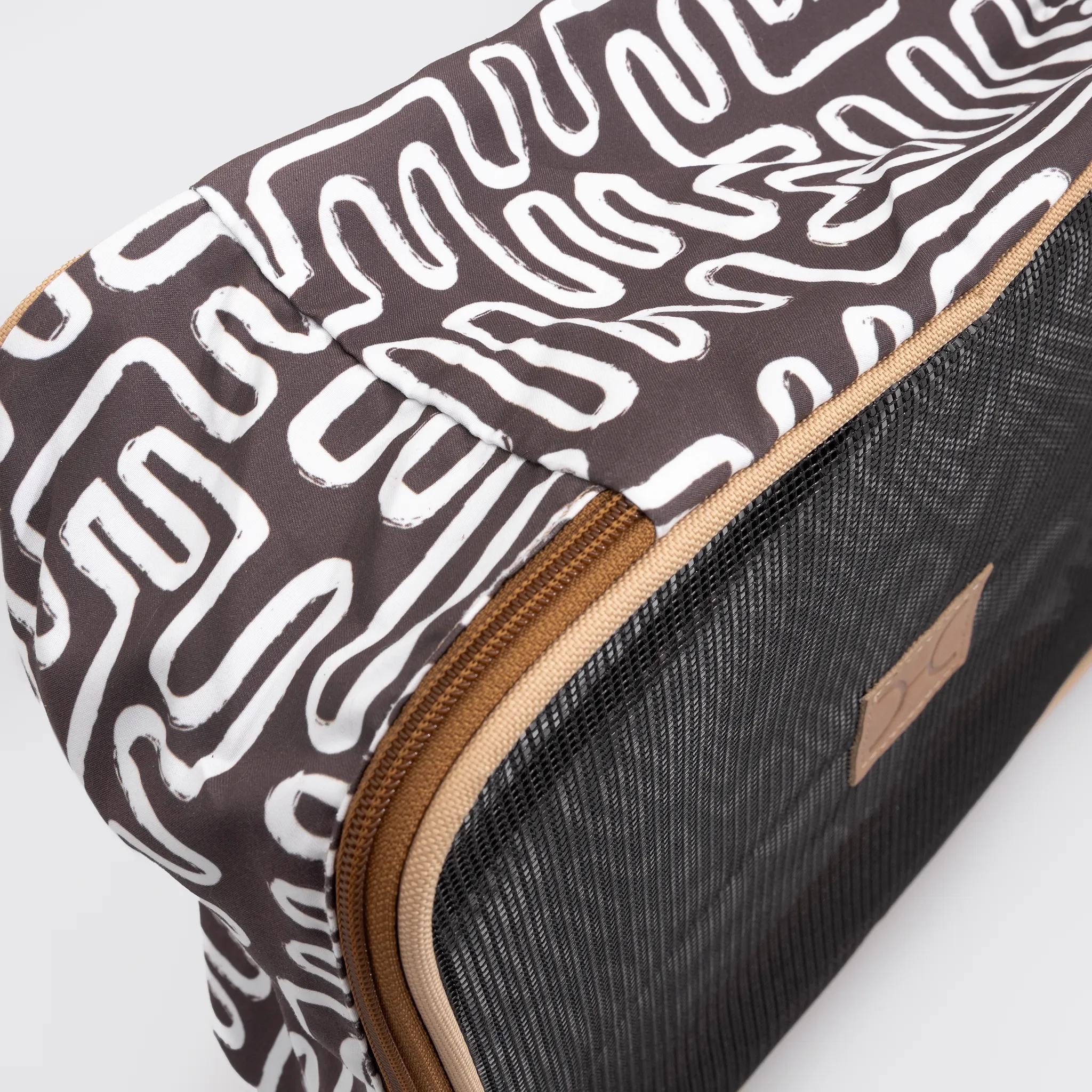 Travel Luggage Organizer Pods 6 piece set | Geo Black