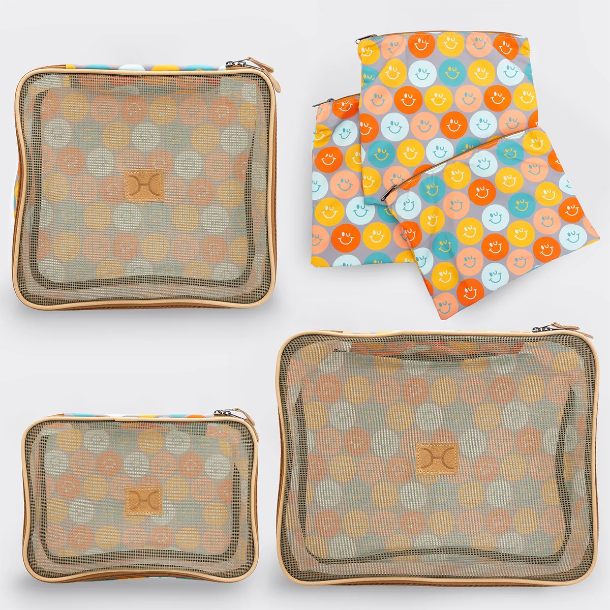 Travel Luggage Organizer Pods 6 piece set | Smiley Jet