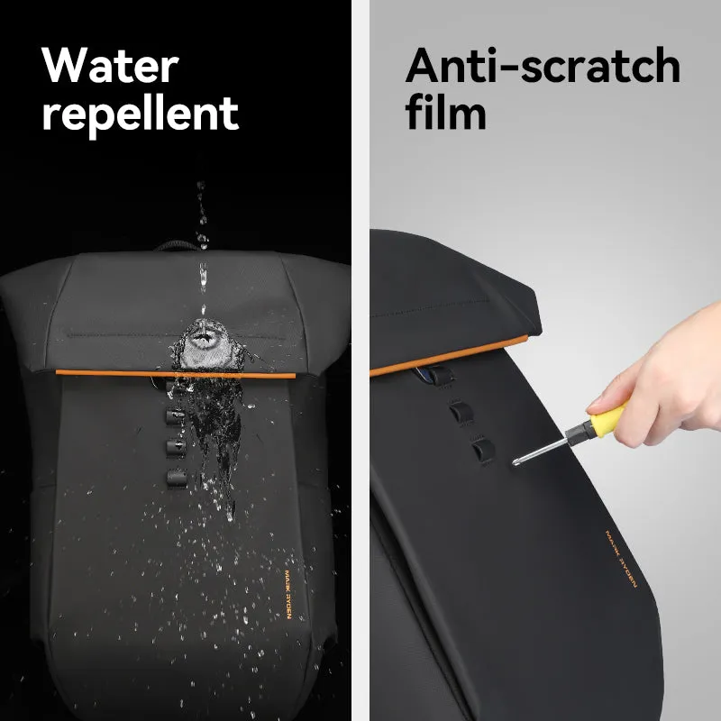 Unique Design: 180° Closure Large Capacity Switchable Multi-functional Backpack 28L
