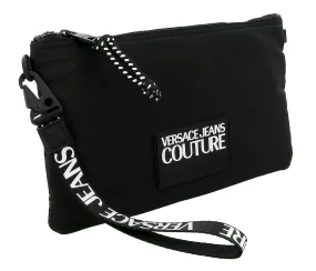 Versace Jeans Couture Black Signature Wristlet/Pouch