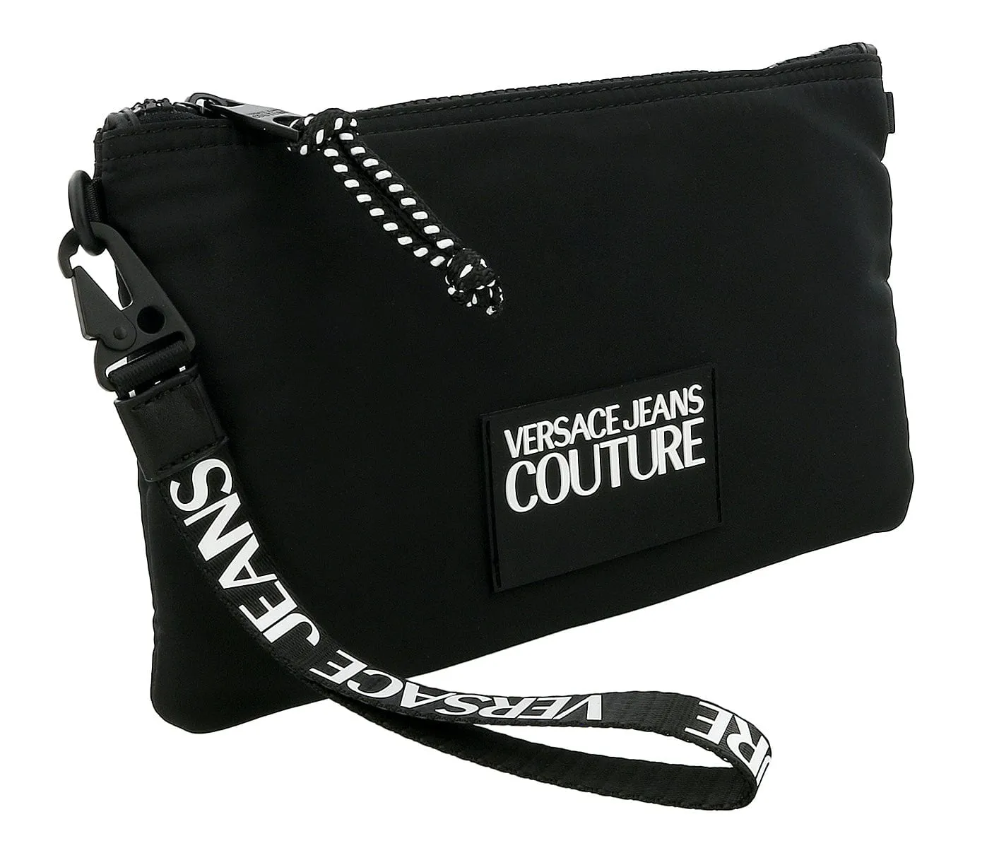 Versace Jeans Couture Black Signature Wristlet/Pouch