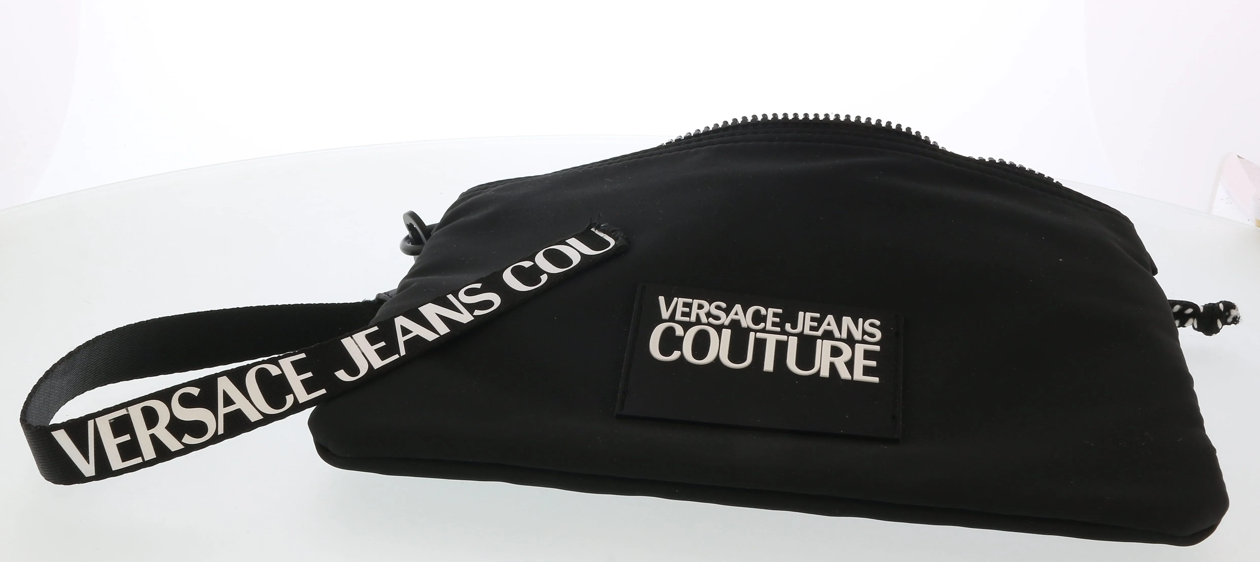 Versace Jeans Couture Black Signature Wristlet/Pouch