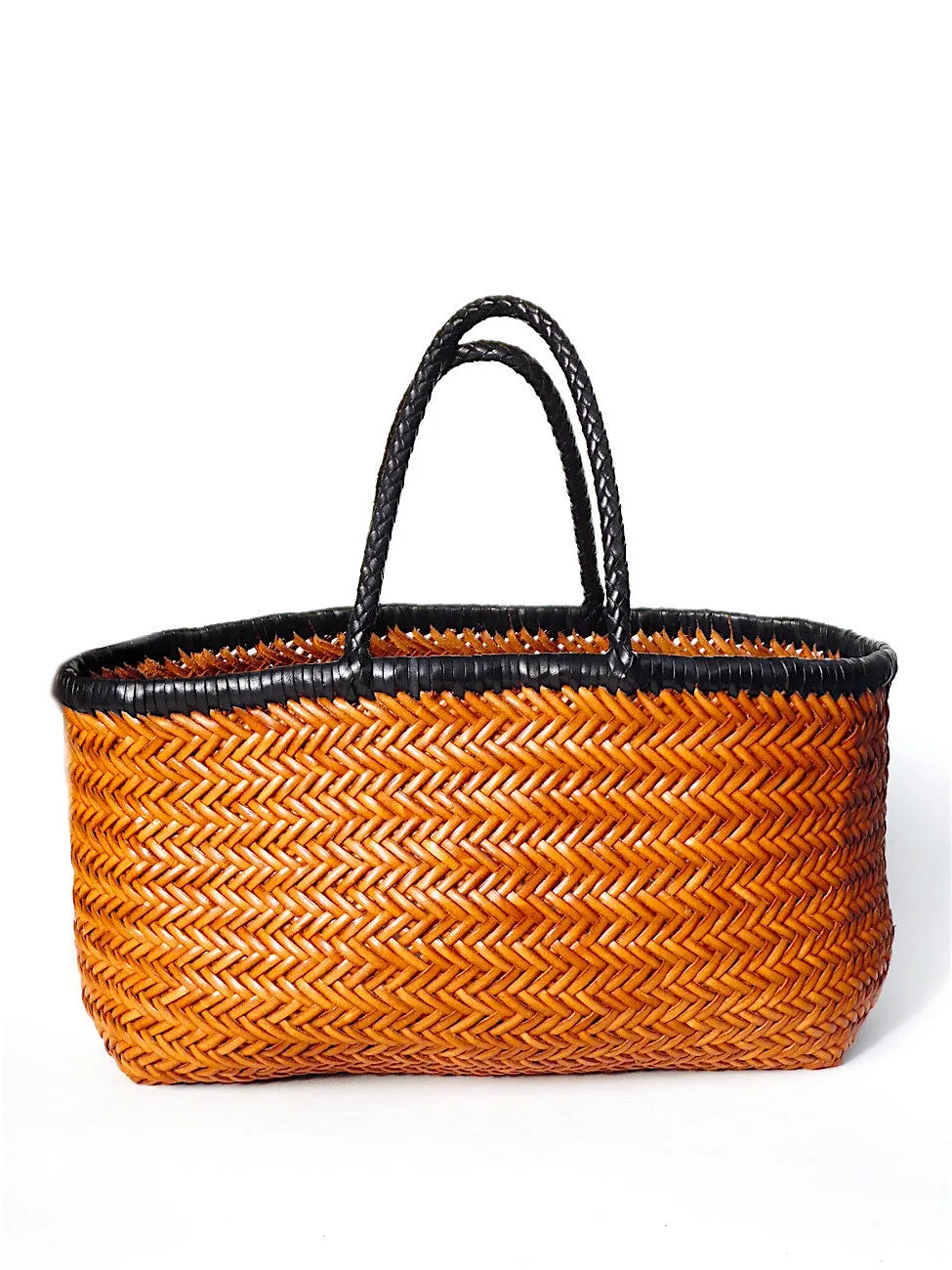 Woven Leather Market Tote - Advance Orders