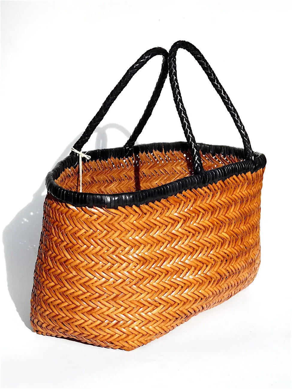Woven Leather Market Tote - Advance Orders
