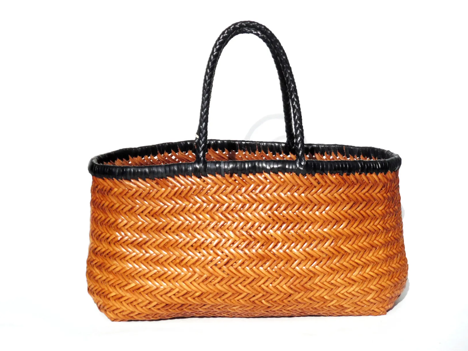 Woven Leather Market Tote - Advance Orders
