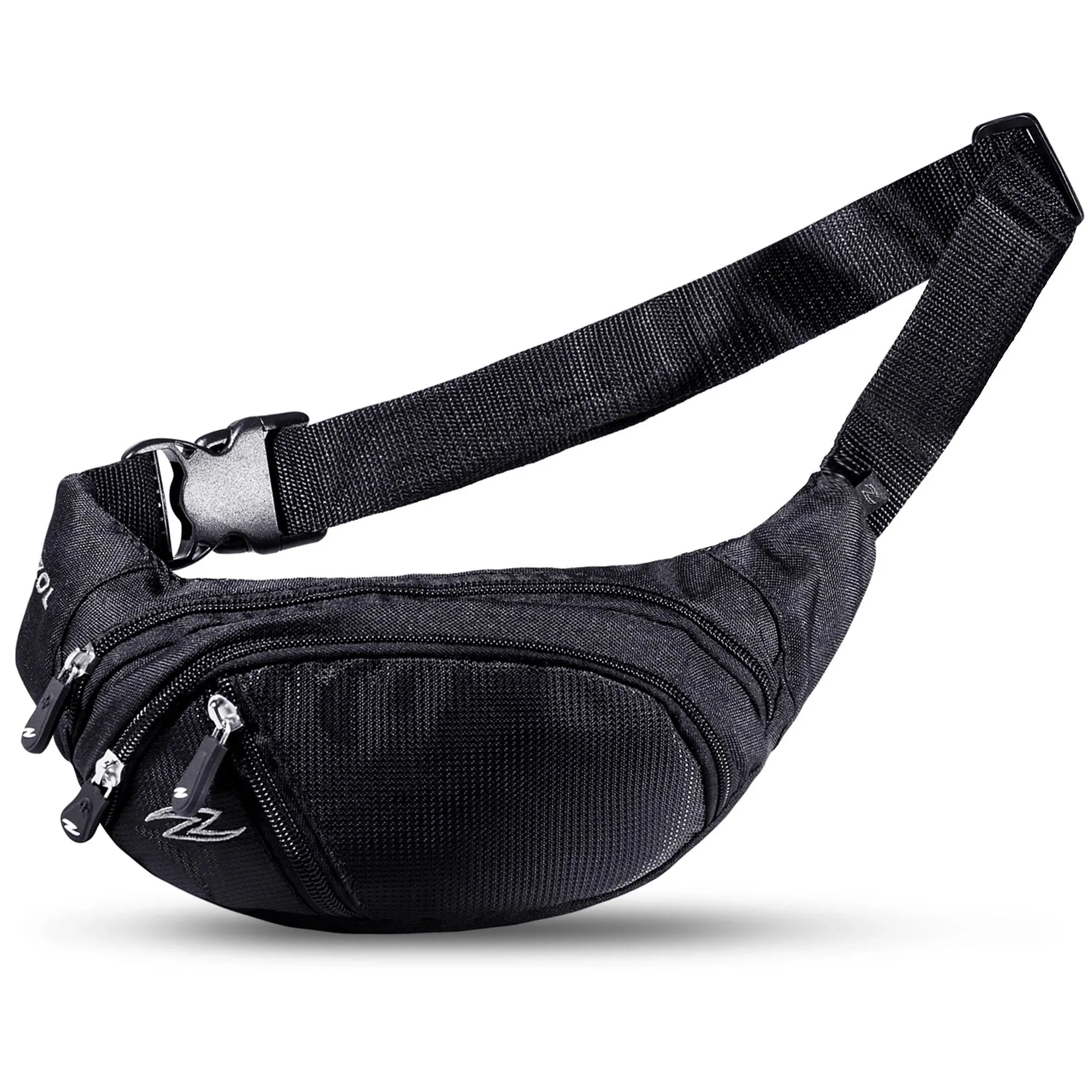 ZOL Classic X Sport and Travel Fashion Fanny Pack Men Women Waist Bag 3 Pockets